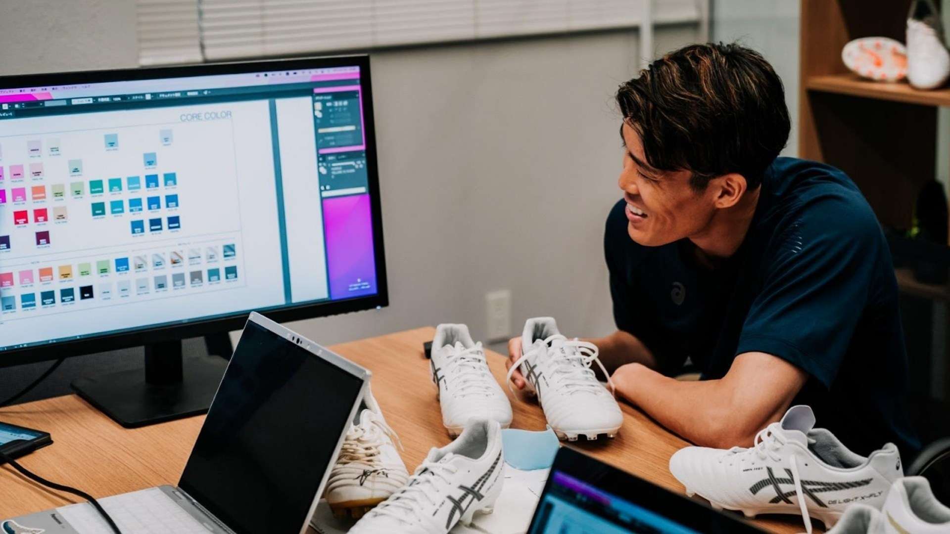 自然下垂状 自然下垂状